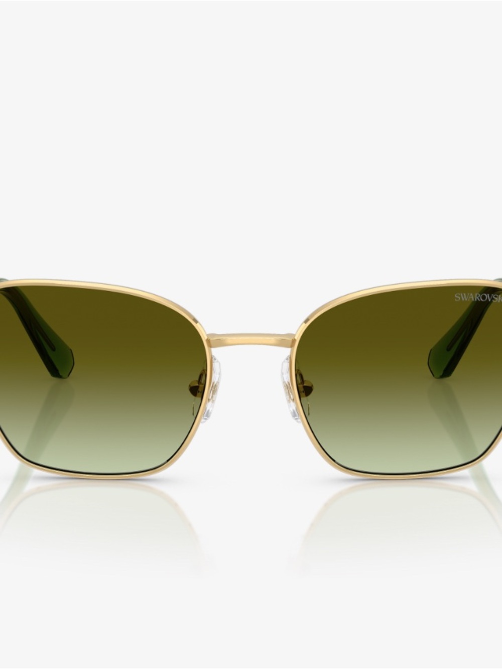 Swarovski Sunglasses SK 7029 Green Gradient Brown, Green Crystals with Case - Picture 8 of 8